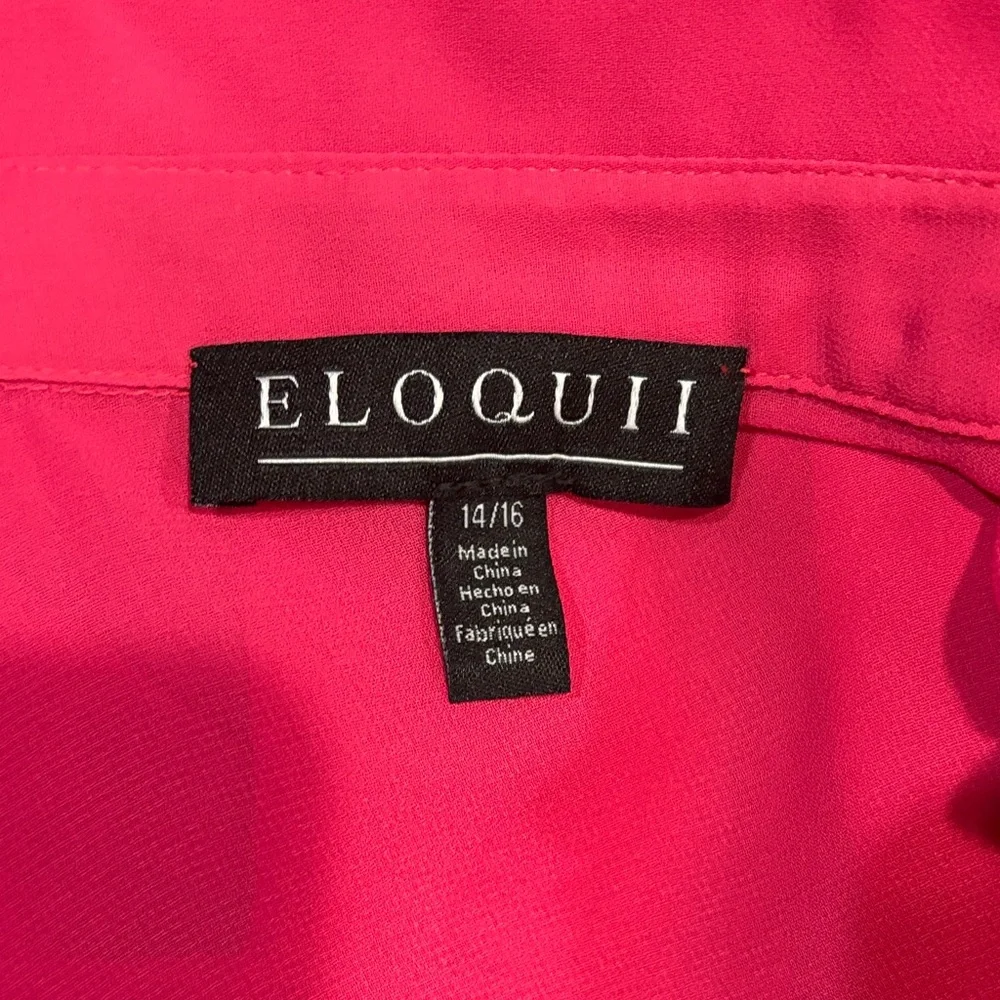 Eloquii Sheer Pink Ruffled Dress - Picture 5 of 8